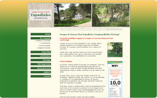 Webdesign portfolio - Camper & Caravanpark Tapadinho, Portugal