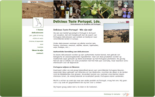 Webdesign portfolio - Delicious Taste Portugal